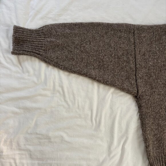 babaa jumper no17 turtleneck sweater in dark mist/brown - OS - Picture 5 of 12